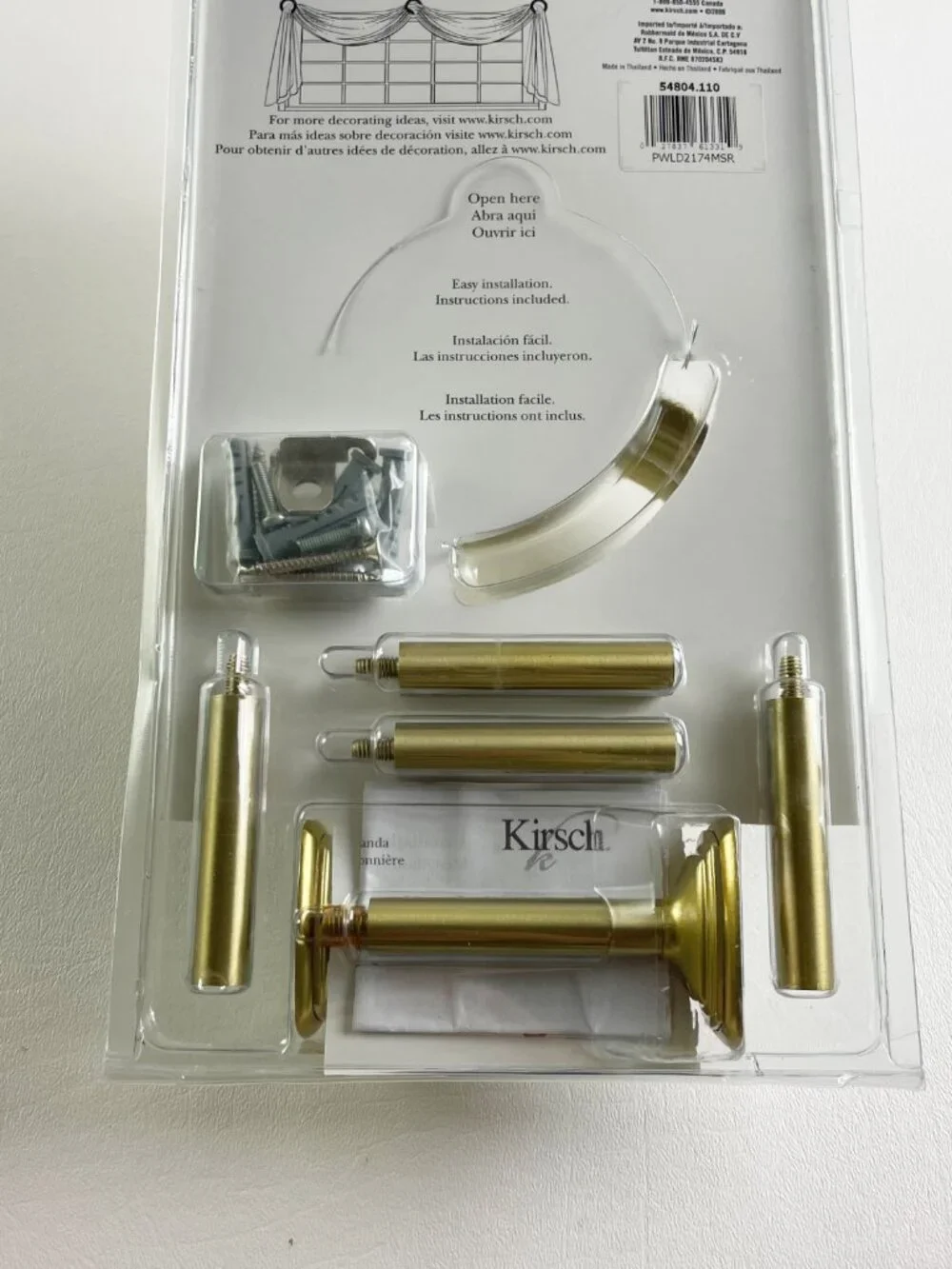Kirsch scarf rings